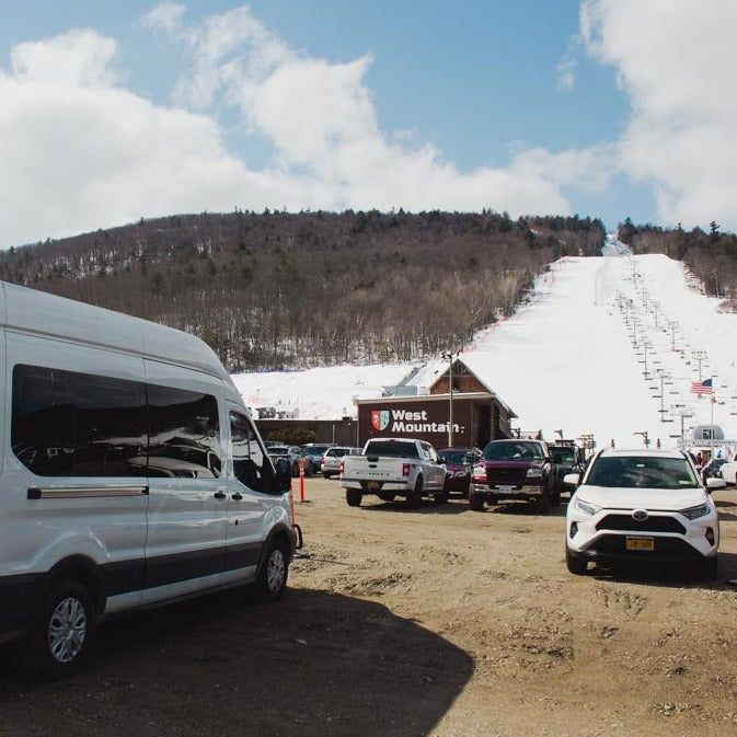 Shuttle Van to West Mountain for Snowboarding & Skiing
