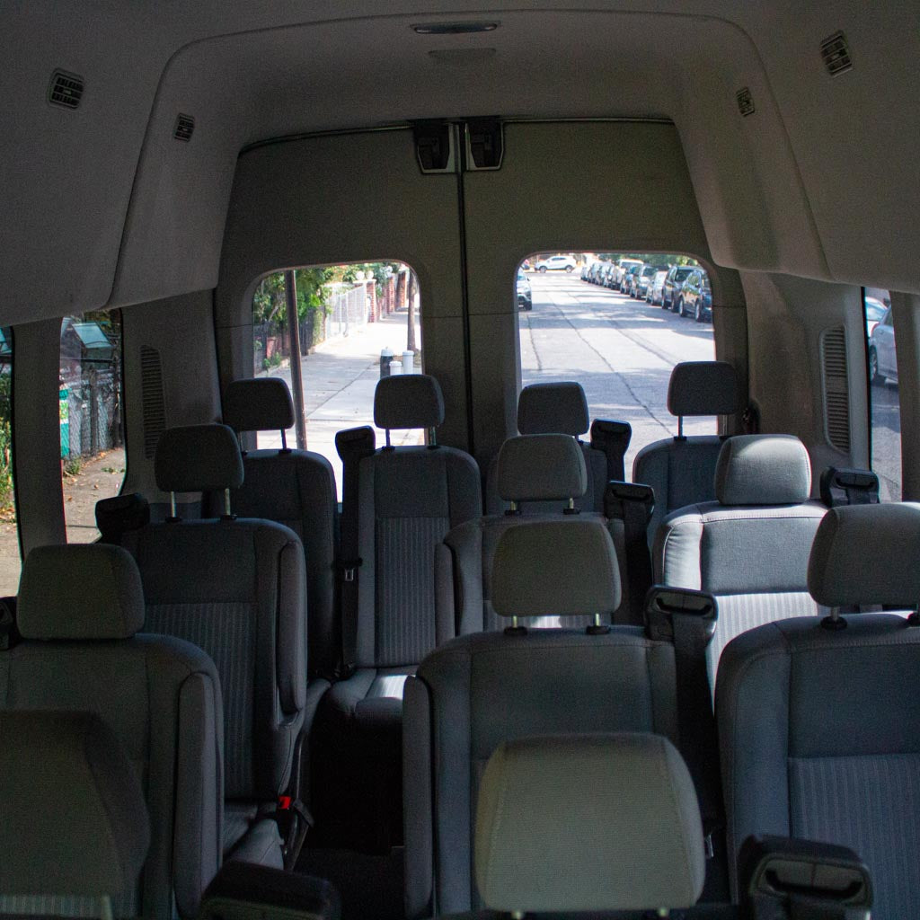 Ryde With Us, local NYC passenger van rental service