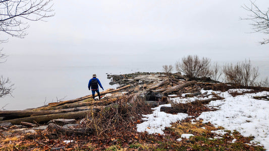 Winter Group Hike at Shore Trail in Alpine NJ