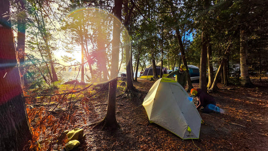 Fall Lakeside Glamping in The Adirondacks