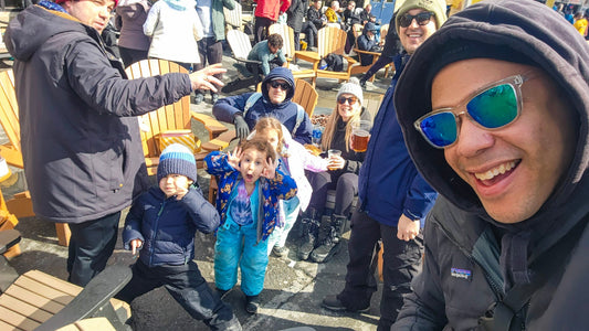 Snowtubing with parents in crime