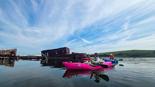 Summer Kayaking at the Abandoned Ship Graveyard in the Arthur Kill