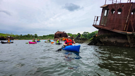 Summer Kayaking at the Abandoned Ship Graveyard