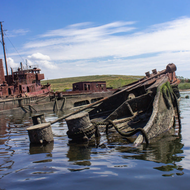 Get Out & Kayak to an Abandoned Ship Graveyard
